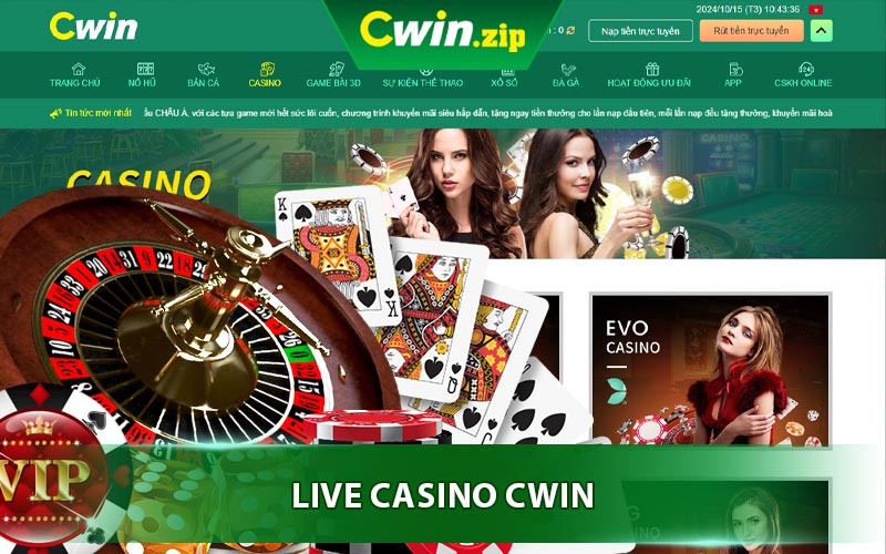 Giới Thiệu Tổng Quan Về Live Casino Cwin